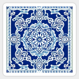 Lapis Blue Aesthetic Pattern Sticker